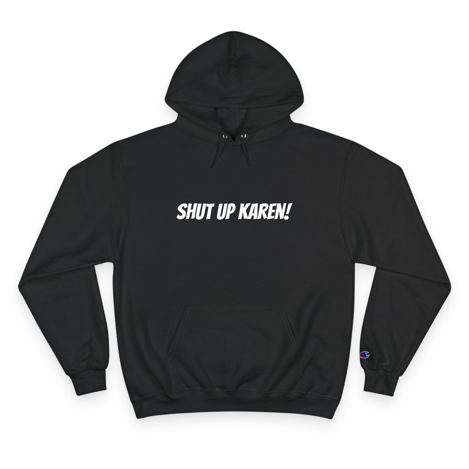 Black Unisex ‘Nobody Cares, Karen’ hoodie — satirical design mocking self-appointed morality police and modern conformity