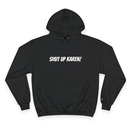 Black Unisex ‘Nobody Cares, Karen’ hoodie — satirical design mocking self-appointed morality police and modern conformity