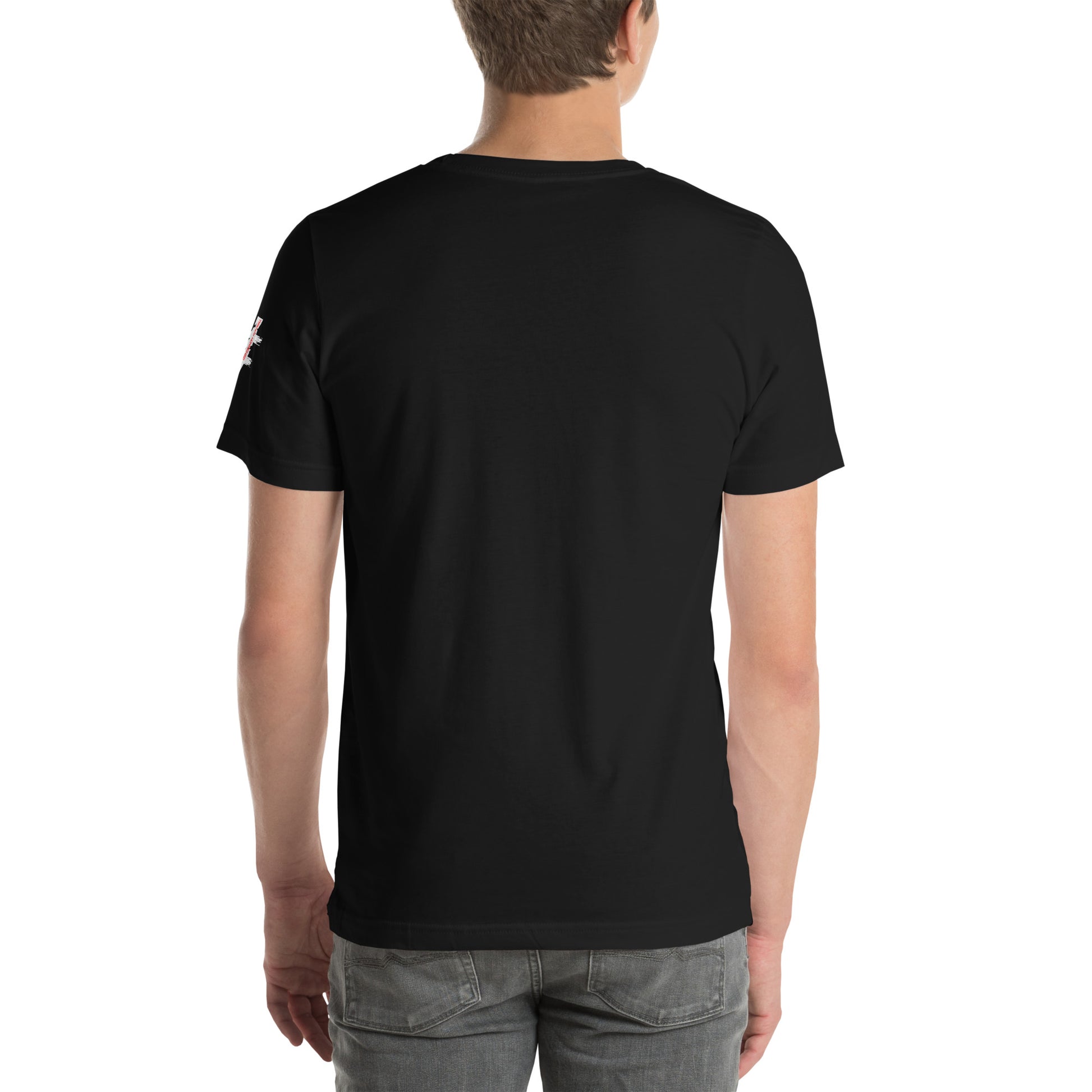 “Don’t Believe Everything You Think” graphic on black unisex t-shirt